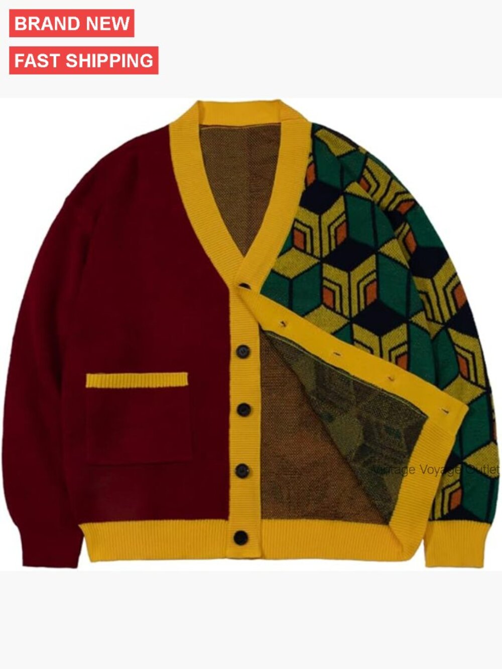 Giyuu Cosplay Cardigan Sweater Jacket Anime Costume Halloween